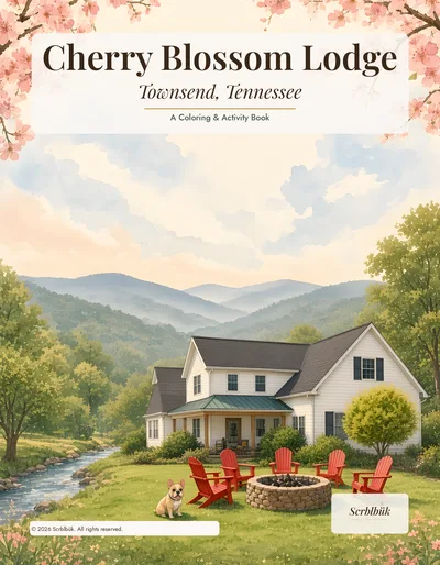 Cherry Blossom Lodge sample book: Cover